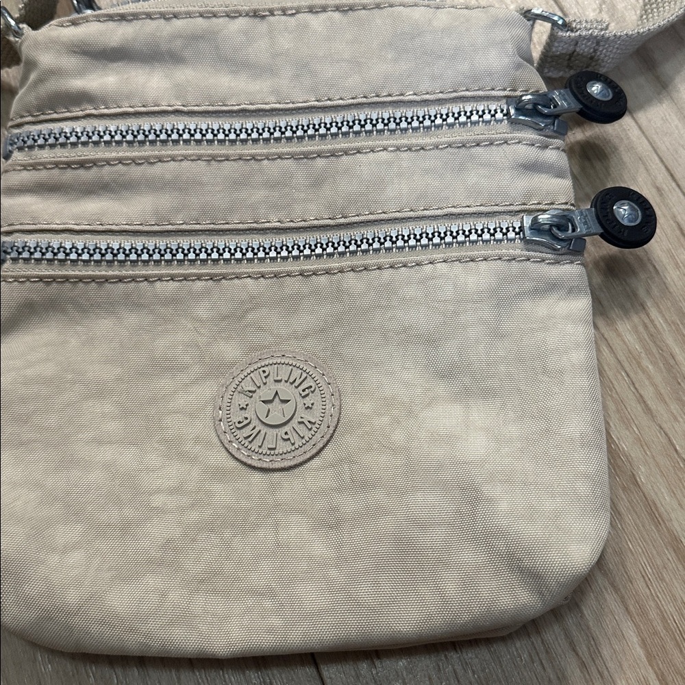 Kipling Alvar Extra Small Tan Mini Crossbody Bag - Picture 4 of 6